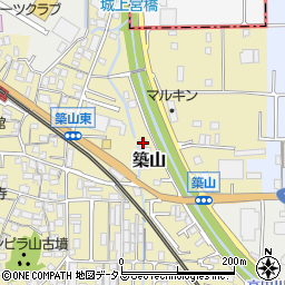 奈良県大和高田市築山117-1周辺の地図