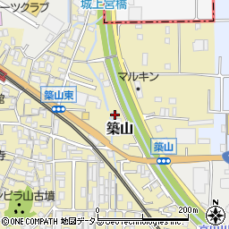 奈良県大和高田市築山117周辺の地図