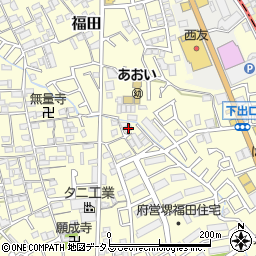 大阪府堺市中区福田1036周辺の地図