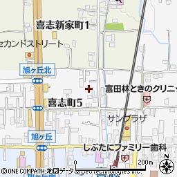 大阪府富田林市喜志町5丁目12周辺の地図