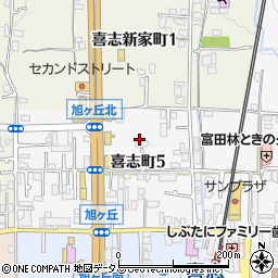 大阪府富田林市喜志町5丁目11周辺の地図