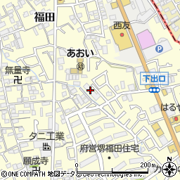 大阪府堺市中区福田1040周辺の地図