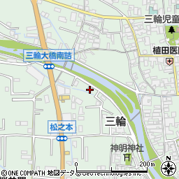 奈良県桜井市三輪654-2周辺の地図