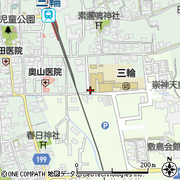 奈良県桜井市三輪330周辺の地図
