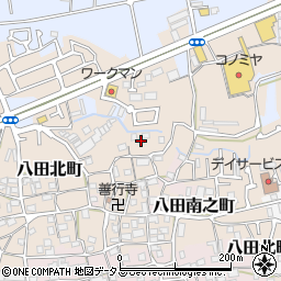 大阪府堺市中区八田北町周辺の地図
