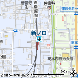 奈良県橿原市周辺の地図