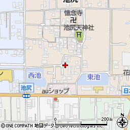 奈良県大和高田市池尻255周辺の地図