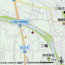 奈良県桜井市三輪655-1周辺の地図