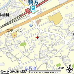 スペースＥＣＯ鴨方駅前駐車場周辺の地図