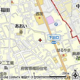 大阪府堺市中区福田1053周辺の地図