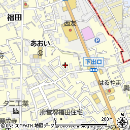 大阪府堺市中区福田1049周辺の地図