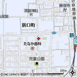 奈良県橿原市新口町146-16周辺の地図