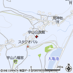宇山公民館周辺の地図