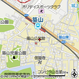 奈良県大和高田市築山458周辺の地図