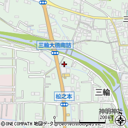 奈良県桜井市三輪655-4周辺の地図