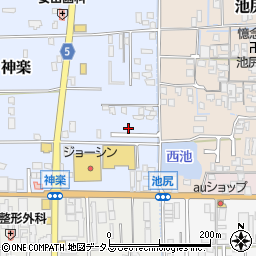 奈良県大和高田市神楽307周辺の地図