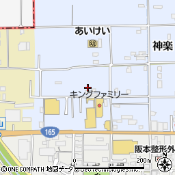奈良県大和高田市神楽61周辺の地図