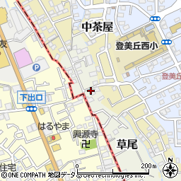 大阪府堺市東区草尾275-3周辺の地図