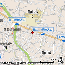 広島亀山郵便局 ＡＴＭ周辺の地図