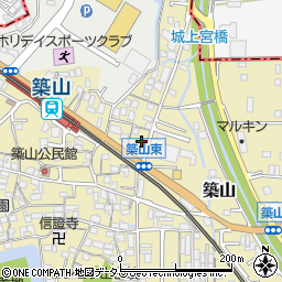 奈良県大和高田市築山692周辺の地図
