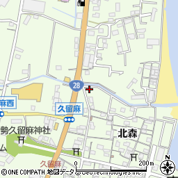兵庫県淡路市久留麻北森2092周辺の地図
