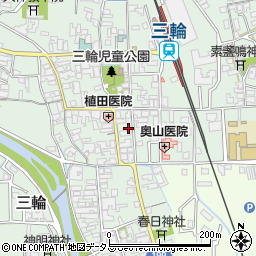 奈良県桜井市三輪489周辺の地図