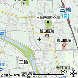 奈良県桜井市三輪501周辺の地図