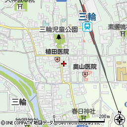 奈良県桜井市三輪491-3周辺の地図