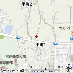 大阪府富田林市平町1丁目周辺の地図