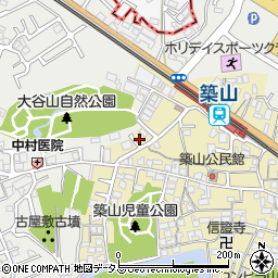 奈良県大和高田市築山779周辺の地図