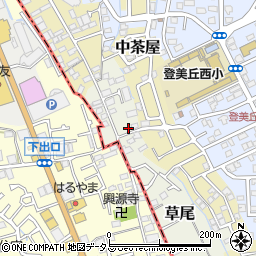 大阪府堺市東区草尾272-5周辺の地図