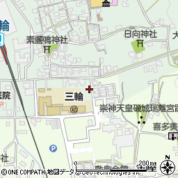 奈良県桜井市三輪238周辺の地図