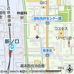 奈良県橿原市葛本町268-12周辺の地図