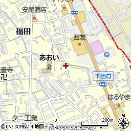 大阪府堺市中区福田1046周辺の地図