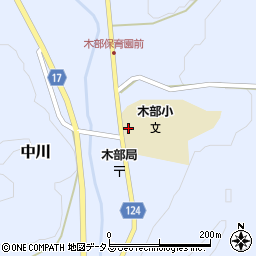 津和野町役場　木部公民館周辺の地図