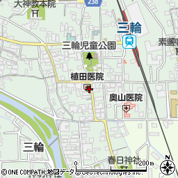 奈良県桜井市三輪495周辺の地図