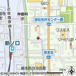 奈良県橿原市葛本町268-11周辺の地図