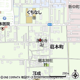 奈良県橿原市葛本町401周辺の地図