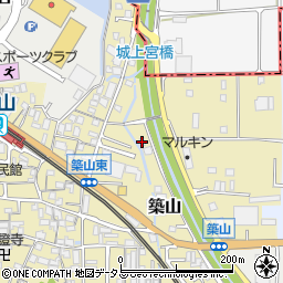 奈良県大和高田市築山104-6周辺の地図