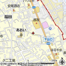 大阪府堺市中区福田1096周辺の地図