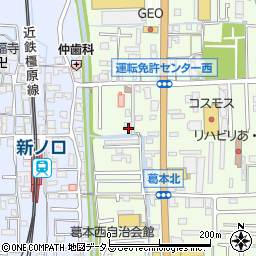 奈良県橿原市葛本町268-8周辺の地図