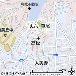 大阪府堺市東区草尾1090-6周辺の地図