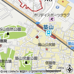 奈良県大和高田市築山370-12周辺の地図
