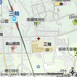 奈良県桜井市三輪252-1周辺の地図