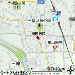 奈良県桜井市三輪494周辺の地図