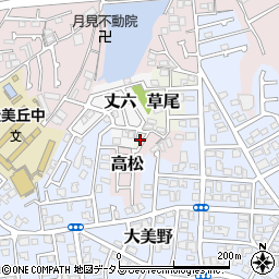 大阪府堺市東区草尾1090周辺の地図