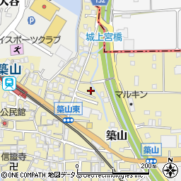 奈良県大和高田市築山105-1周辺の地図