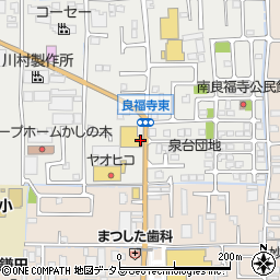 奈良県香芝市良福寺54周辺の地図