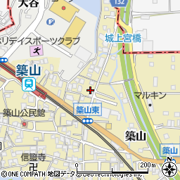 奈良県大和高田市築山708周辺の地図