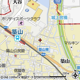 奈良県大和高田市築山703-1周辺の地図